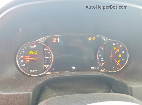 1GKKNXLS4LZ107055 2020 GMC ACADIA Черный Вид щитка приборов