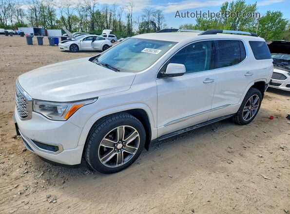 1GKKNXLS5HZ145188 2017 GMC ACADIA White წინა მარცხენა ხედი სამი მეოთხედიდან