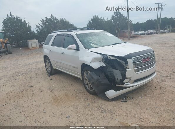 1GKKRTKD7GJ104705 2016 GMC ACADIA Белый Передняя правая четверть