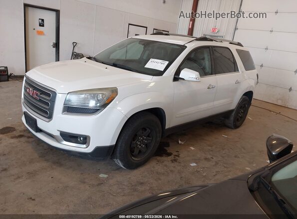1GKKVRKDXGJ101893 2016 GMC ACADIA Белый Передняя левая четверть