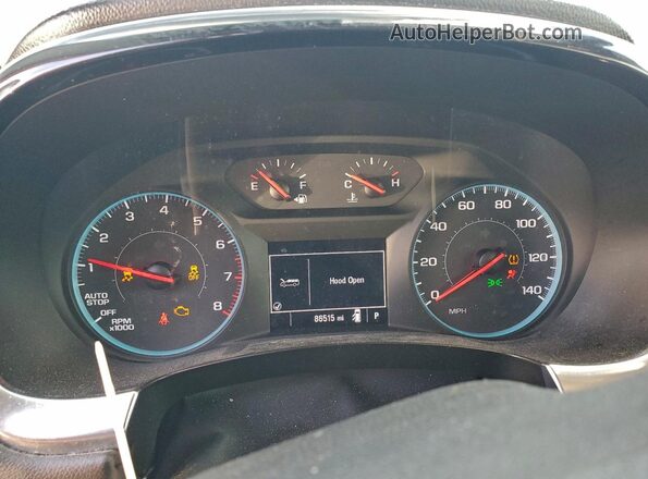 1GNERFKW2LJ124373 2020 CHEVROLET TRAVERSE Черный Вид щитка приборов