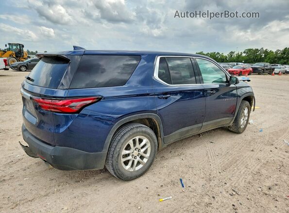 1GNERFKW6NJ148128 2022 CHEVROLET TRAVERSE Синий Задняя правая четверть