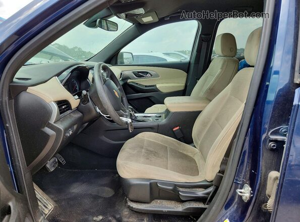1GNERFKW6NJ148128 2022 CHEVROLET TRAVERSE Синий Вид салона спереди