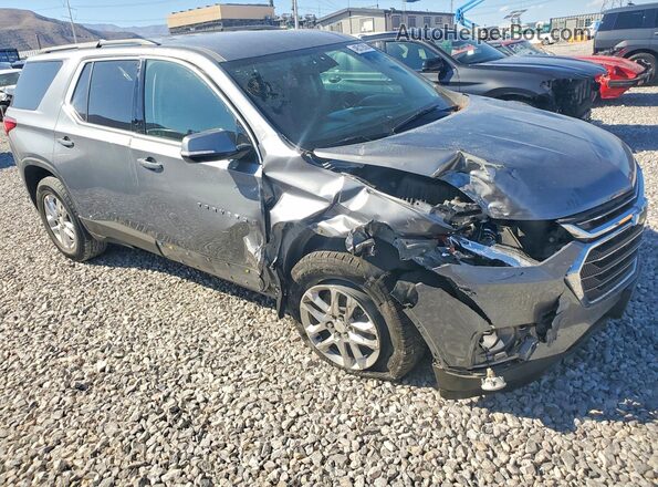 1GNERGKWXMJ121759 2021 CHEVROLET TRAVERSE Серебряный Передняя правая четверть