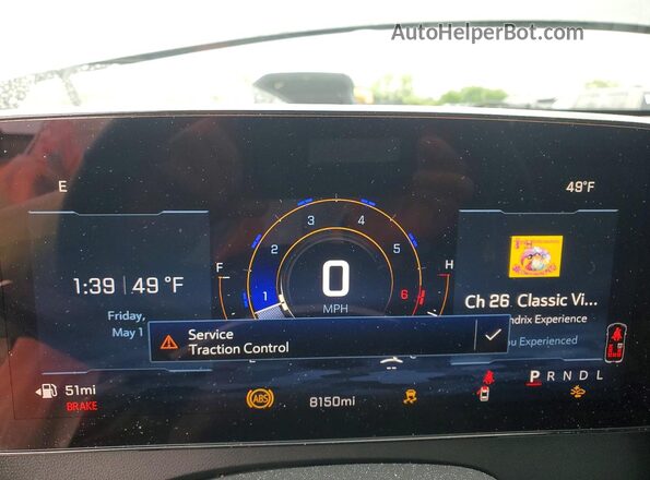 1GNERGRS8SJ279825 2025 CHEVROLET TRAVERSE Черный Вид щитка приборов