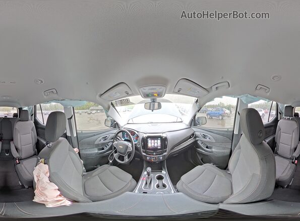 1GNEVGKW1KJ221600 2019 CHEVROLET TRAVERSE Серый Панорамный вид салона 360°