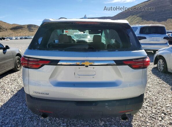 1GNEVLKW0NJ128323 2022 CHEVROLET TRAVERSE Silver Widok z tyłu