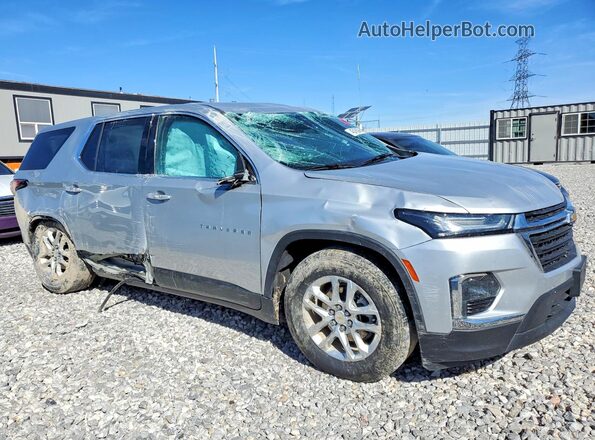 1GNEVLKW0NJ128323 2022 CHEVROLET TRAVERSE Silver Przód prawy