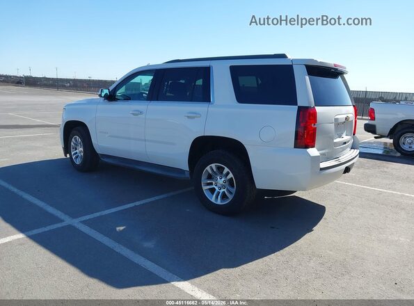 1GNSCAEC2HR310092 2017 CHEVROLET TAHOE Белый Задняя левая четверть
