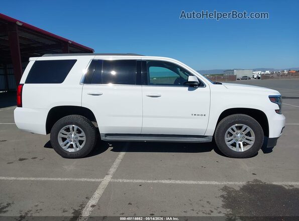 1GNSCAEC2HR310092 2017 CHEVROLET TAHOE Белый Вид задней части салона