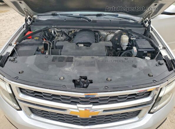 1GNSCAECXGR475645 2016 CHEVROLET TAHOE Серебряный Вид подкапотного пространства