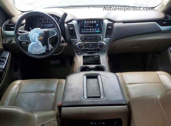 1GNSCBKC0GR263282 2016 CHEVROLET TAHOE Black Widok deski rozdzielczej