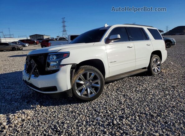 1GNSCBKC0KR110149 2019 CHEVROLET TAHOE Белый Передняя левая четверть