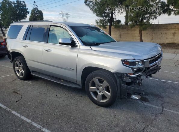 1GNSCBKC1JR139013 2018 CHEVROLET TAHOE Серебряный Передняя правая четверть