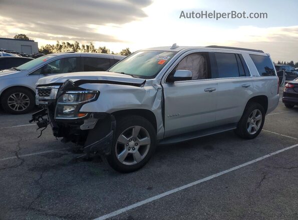1GNSCBKC1JR139013 2018 CHEVROLET TAHOE Серебряный Передняя левая четверть