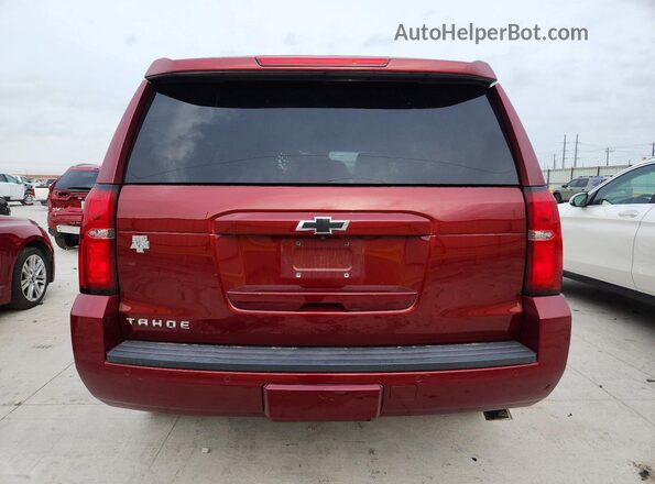 1GNSCBKC2LR126323 2020 CHEVROLET TAHOE Burgundy Вид ззаду