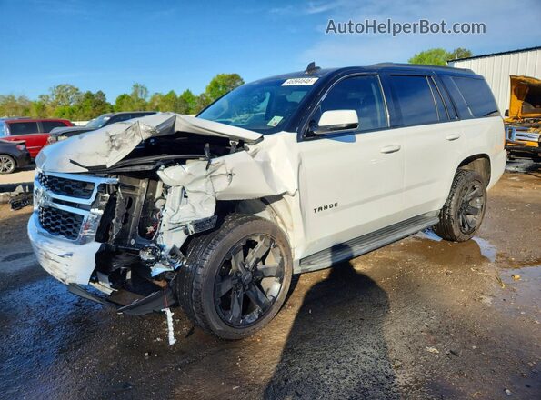 1GNSCBKC2LR188689 2020 CHEVROLET TAHOE Белый Передняя левая четверть