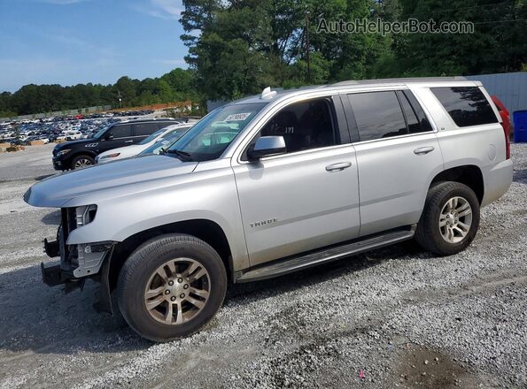 1GNSCBKC3LR120255 2020 CHEVROLET TAHOE Серебряный Передняя левая четверть