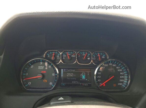 1GNSCBKC6KR106980 2019 CHEVROLET TAHOE Gray Вид щитка приладів