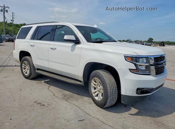 1GNSCBKC7GR447781 2016 CHEVROLET TAHOE White Передня права чверть