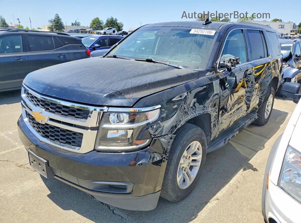 1GNSCBKC7JR132115 2018 CHEVROLET TAHOE Черный Передняя левая четверть