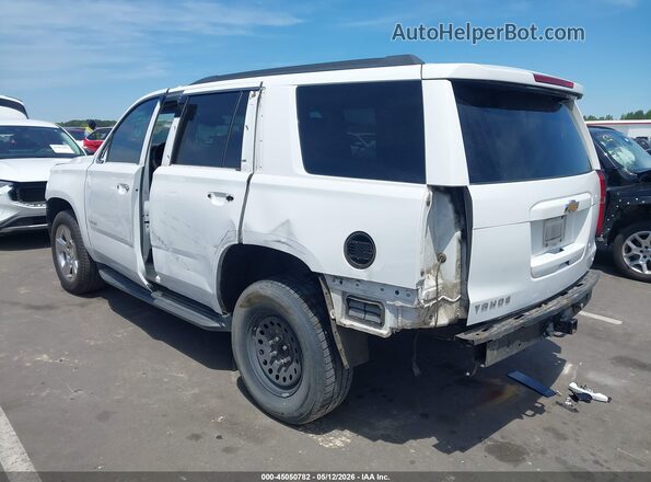 1GNSCBKC8HR371215 2017 CHEVROLET TAHOE Белый Задняя левая четверть