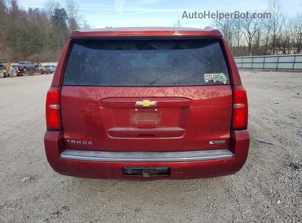 1GNSCCKC1HR111485 2017 CHEVROLET TAHOE Темно-бордовый Вид сзади