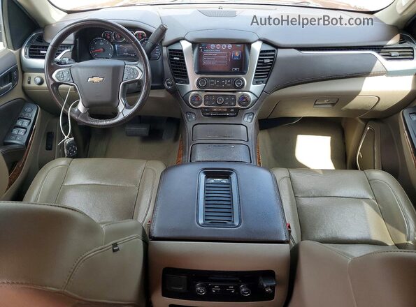 1GNSCCKC1LR248421 2020 CHEVROLET TAHOE Красный Вид панели приборов