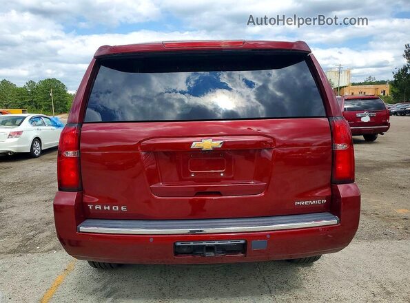 1GNSCCKC1LR248421 2020 CHEVROLET TAHOE Красный Вид сзади