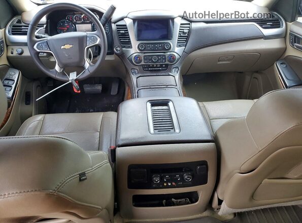 1GNSCCKC7GR167526 2016 CHEVROLET TAHOE Коричневый Вид панели приборов