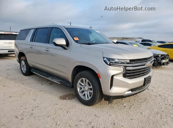 1GNSCCKD6PR327291 2023 CHEVROLET SUBURBAN Бежевый Передняя правая четверть