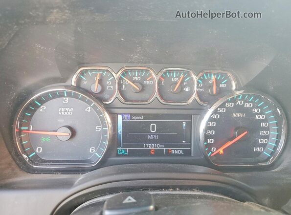 1GNSCGKC1HR306221 2017 CHEVROLET SUBURBAN Черный Вид щитка приборов