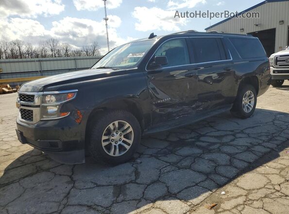 1GNSCGKC1HR306221 2017 CHEVROLET SUBURBAN Черный Передняя левая четверть