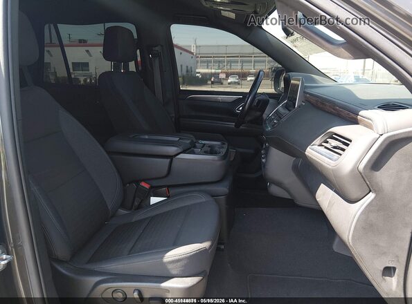 1GNSCMED3MR303320 2021 CHEVROLET TAHOE Серый Вид салона спереди