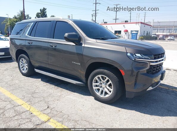1GNSCMED3MR303320 2021 CHEVROLET TAHOE Серый Передняя правая четверть