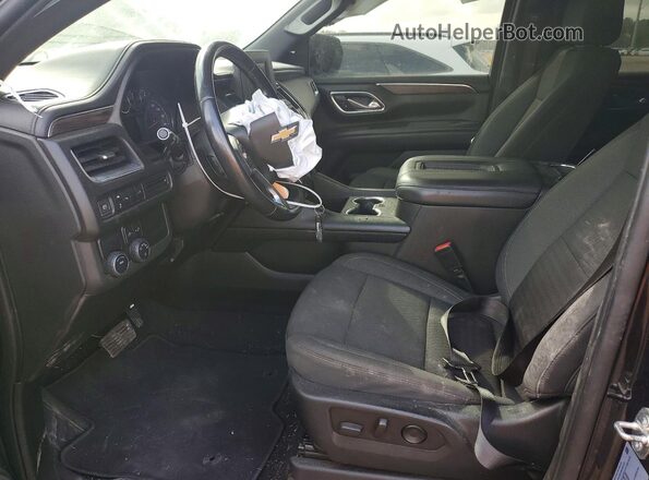 1GNSCMKD3NR202767 2022 CHEVROLET TAHOE Black Widok wnętrza z przodu