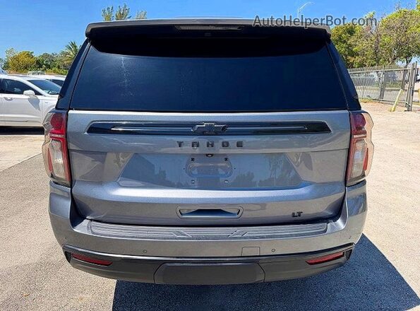1GNSCNKD9MR103312 2021 CHEVROLET TAHOE Серый Вид сзади