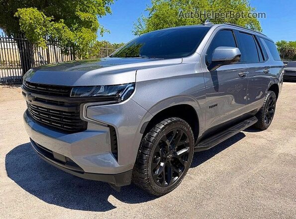 1GNSCNKD9MR103312 2021 CHEVROLET TAHOE Серый Передняя левая четверть