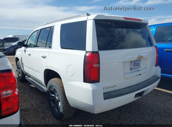 1GNSKAEC1JR314384 2018 CHEVROLET TAHOE Белый Задняя левая четверть