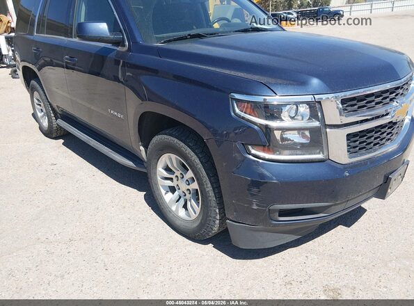 1GNSKAEC1JR323862 2018 CHEVROLET TAHOE Синий Вид спереди