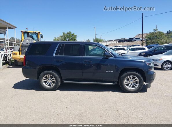 1GNSKAEC1JR323862 2018 CHEVROLET TAHOE Синий Вид задней части салона