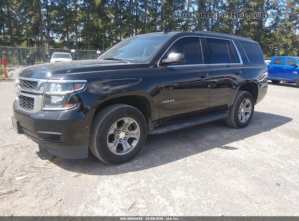 1GNSKAEC2JR366641 2018 CHEVROLET TAHOE Black Vista tres cuartos delantera izquierda