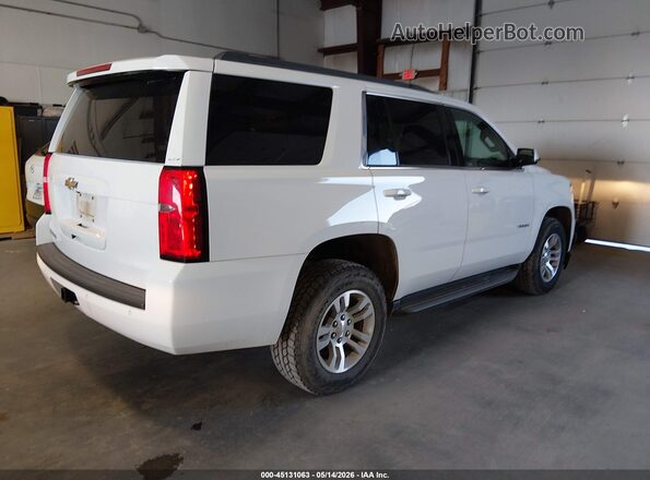 1GNSKAEC3HR304420 2017 CHEVROLET TAHOE Белый Задняя правая четверть
