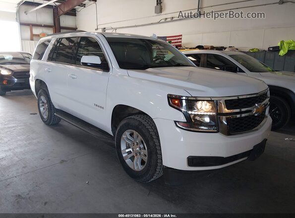 1GNSKAEC3HR304420 2017 CHEVROLET TAHOE Белый Передняя правая четверть