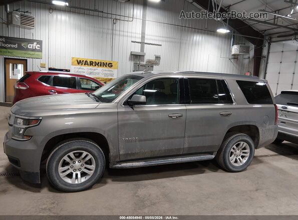 1GNSKAEC4JR140021 2018 CHEVROLET TAHOE Серый Вид задней части салона