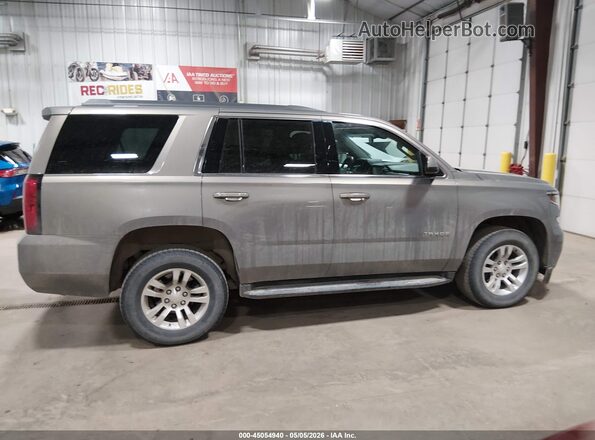 1GNSKAEC4JR140021 2018 CHEVROLET TAHOE Серый Вид щитка приборов