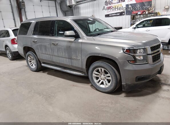 1GNSKAEC4JR140021 2018 CHEVROLET TAHOE Серый Передняя правая четверть