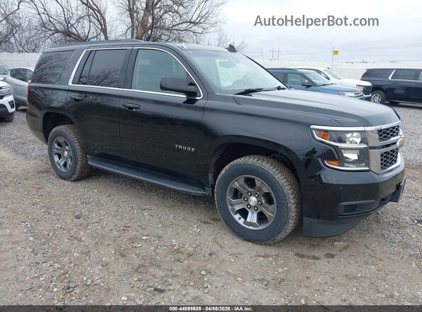 1GNSKAEC4LR105367 2020 CHEVROLET TAHOE Черный Передняя правая четверть