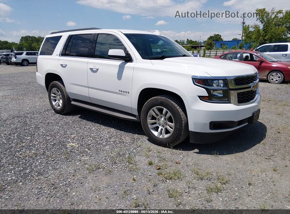 1GNSKAEC6GR309044 2016 CHEVROLET TAHOE White Передня права чверть