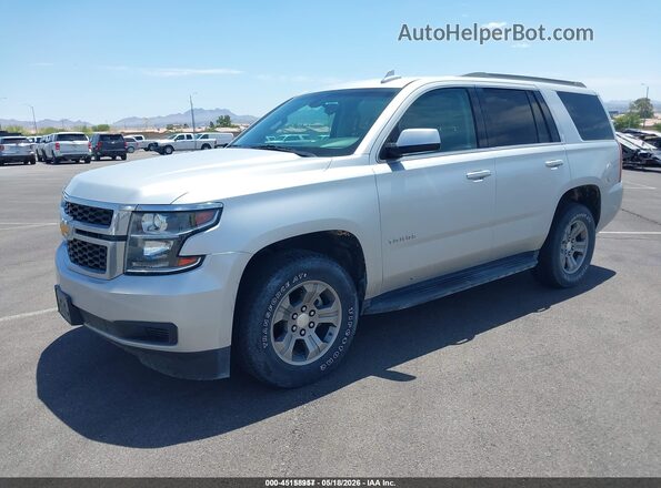 1GNSKAEC8JR346992 2018 CHEVROLET TAHOE Серый Передняя левая четверть